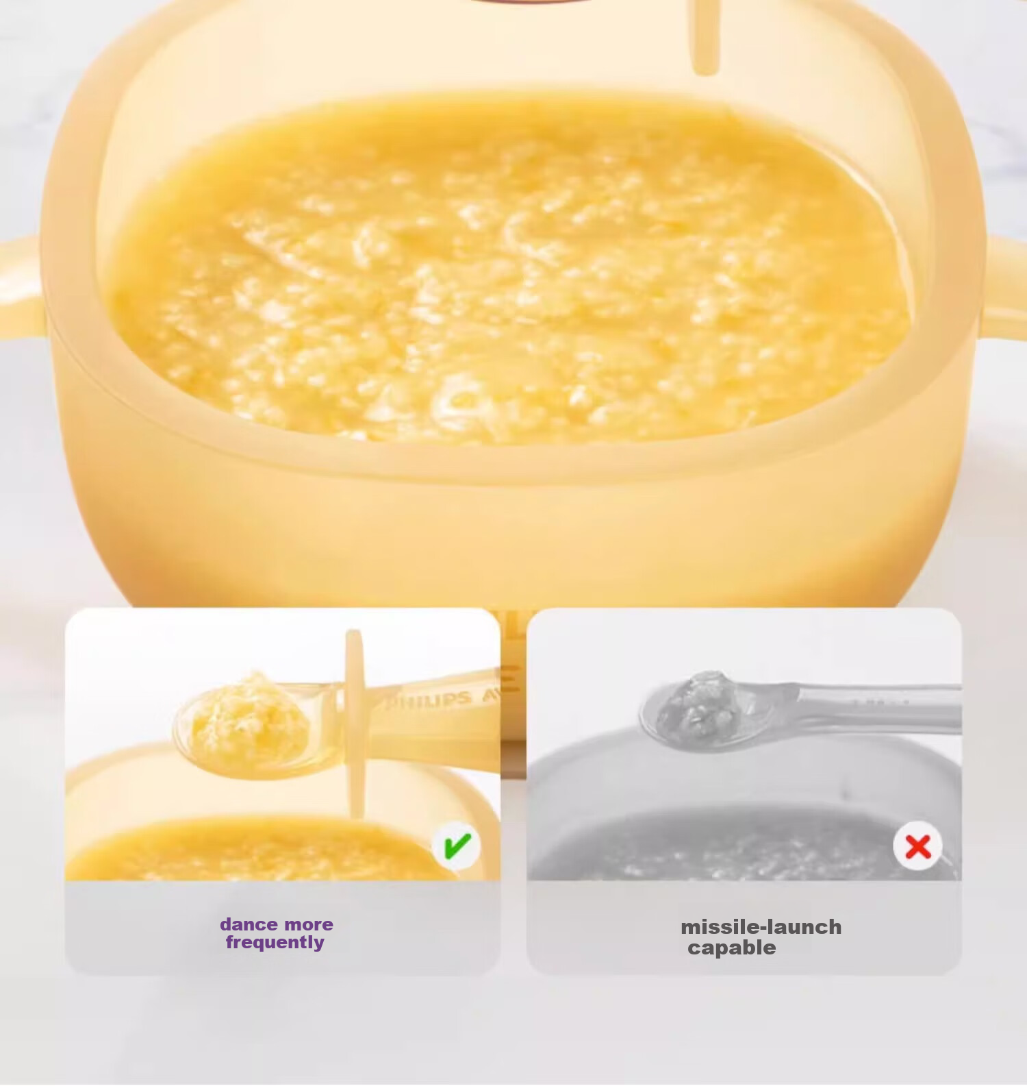 AVENT Philips Silicone Spoon, Baby Food Self-Training Soft Spoon, Feeding Utensils, Nursing Soft Auxiliary Spoon Set Sold by JD 10