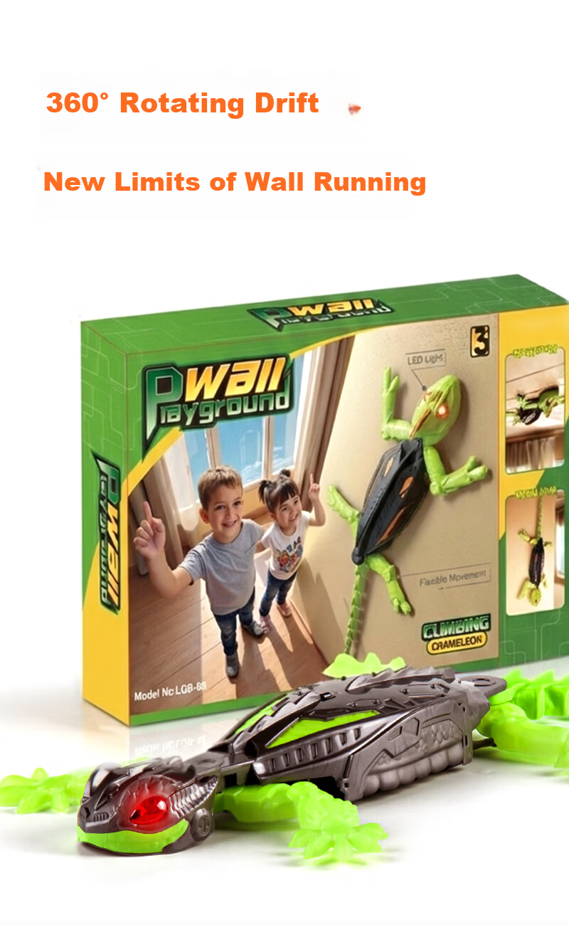 Alien Toy Wall Climbing Gecko Stunt Car Mechanical Bionic Popular Kids Gift Children's Day Present 2