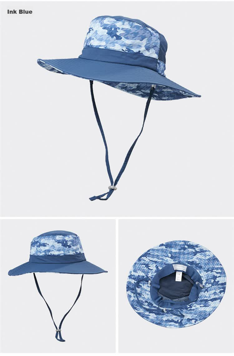 Kenmont Kids Spring Summer Sun Protection Wide Brim Bucket Hat UV Protection Camouflage Boys Hat KM-4885 15