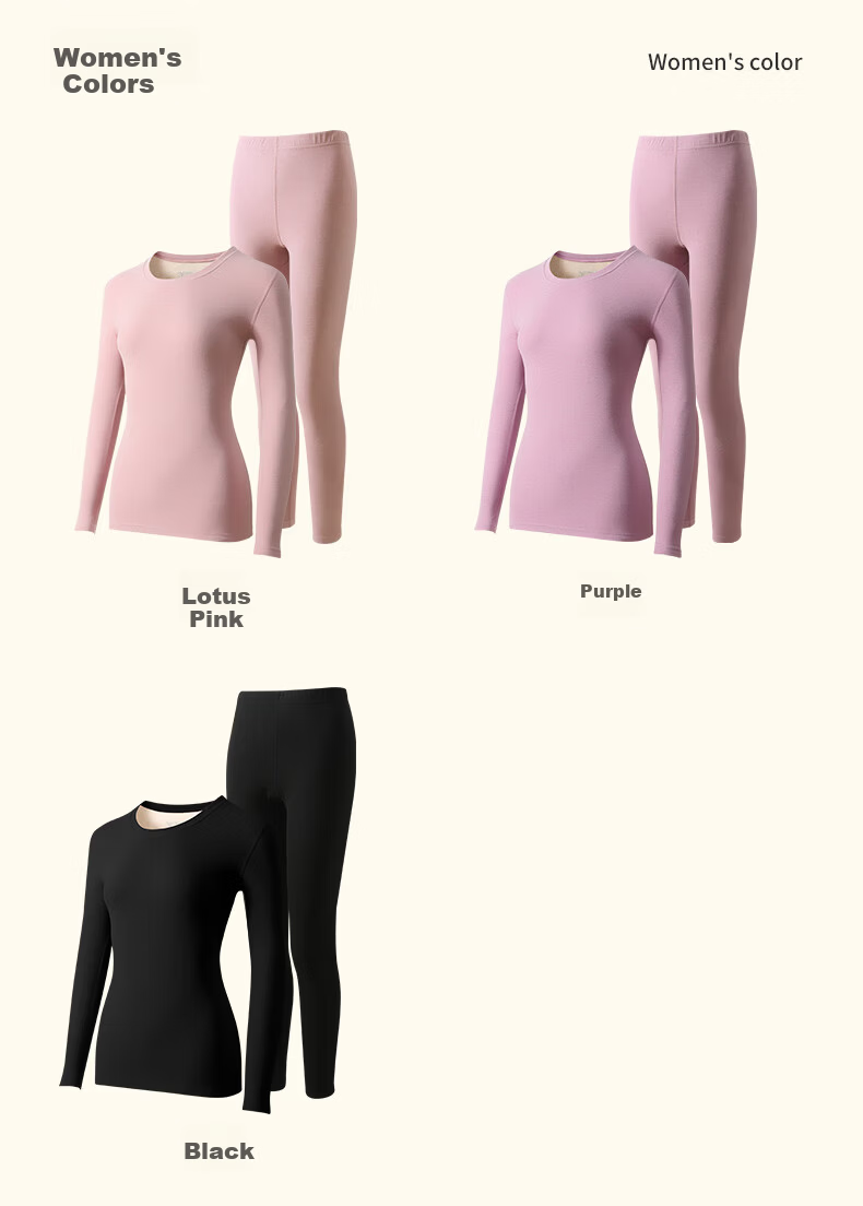 PLAYBOY Men's Thermal Underwear Set, Autumn Warm Base Layer, Brushed Cashmere Patchwork with Mulberry Silk, 10A Antibacterial And Anti-Mite Protection for Fall 14
