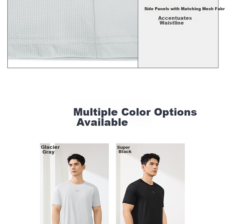 361° Men's T-Shirt Spring Summer New Quick-Dry Loose Fitness Sports Casual Short Sleeve Cool Top 652624124-6 11