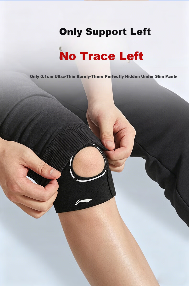 Li-Ning Knee Brace for Sports, Running, Men And Women, Meniscus Protection, Joint Support, Patellar Strap, Basketball, Soccer, Badminton, Hiking Protective Gear 13