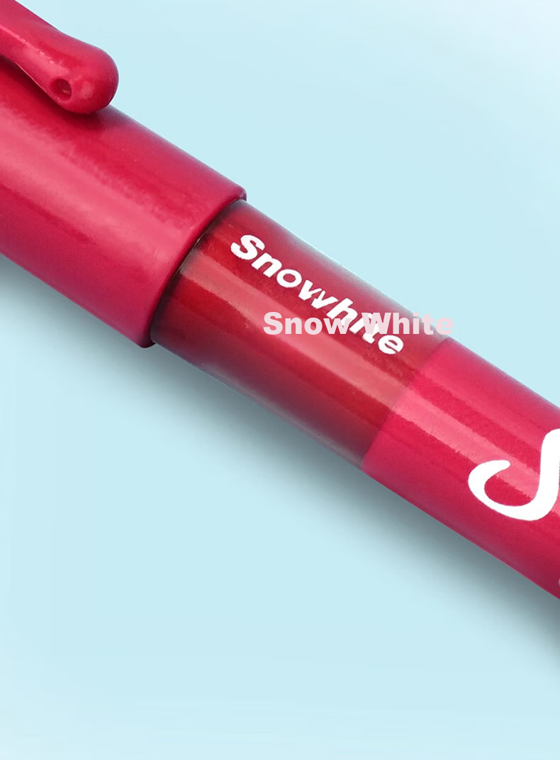 Snowhite 1.0mm Liquid Ink Gel Pen Soft Tip Black Neutral Pen Handwriting Practice High-Value Business Office Signature Liquid Ink Large Capacity Red Pen S1 Red 3-Pack 6