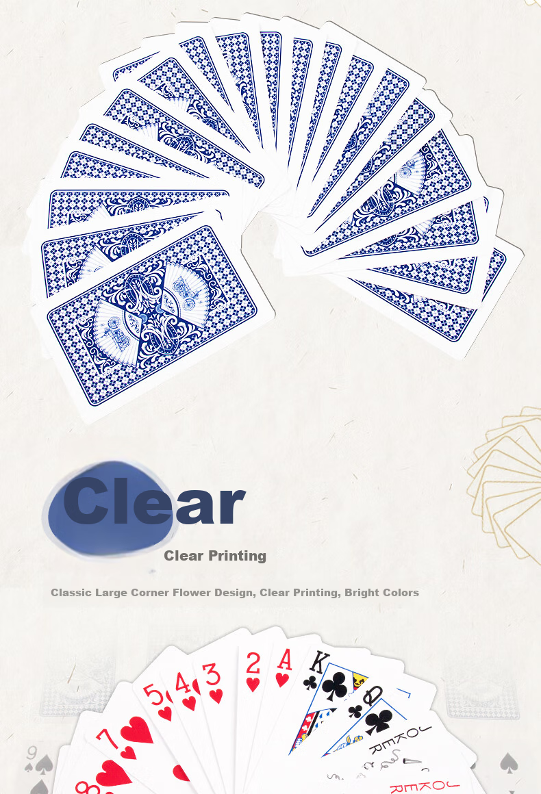 Yaoji Guandan Special Playing Cards Outdoor Camping Jin Yaoji High-Grade Landlord Guandan Game G002 Black 10 Packs 4