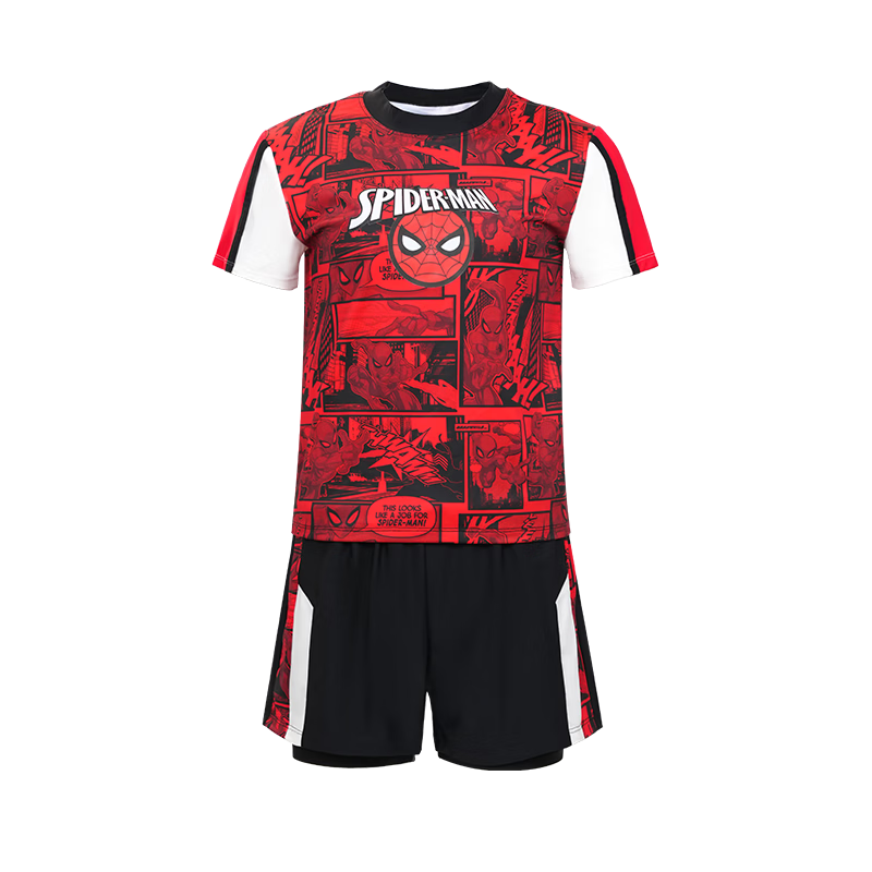 Disney Boys' Sun Protection Swimwear Set Spiderman Red D36075S2I Size 130