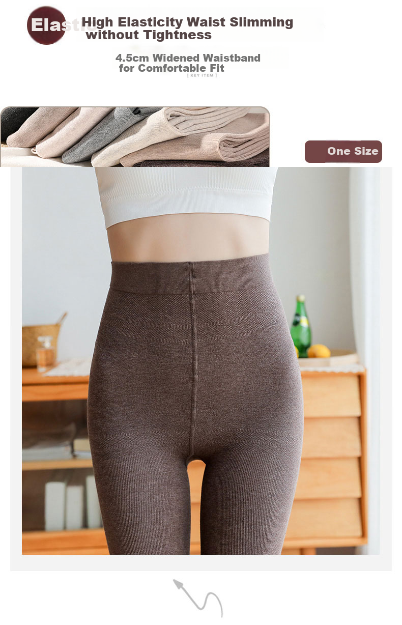 LangSha Women's Spring Cotton Striped Slimming Leggings Sheer Tights Thin Pantyhose Milk Coffee 1 Pair 10