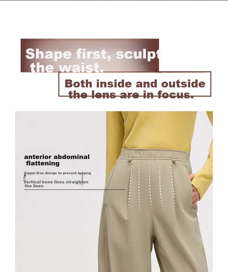 Beneunder Woven Straight-Leg Pants for Women 25 Autumn Winter New Mid-Warm Fleece Lined Windproof Water-Repellent Sports Casual Pants WB146 10