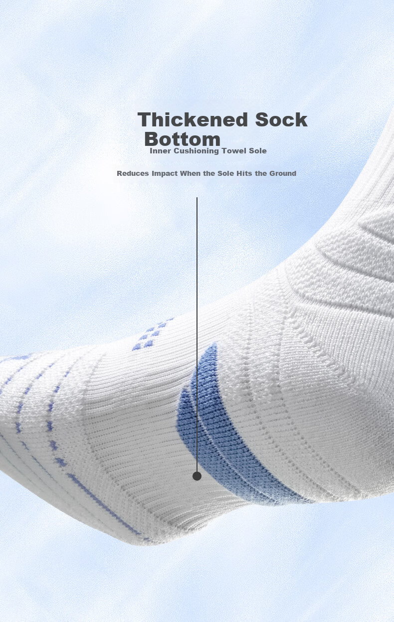 SPALDING Beam Pro 2.0 Men's Basketball Socks Thickened Towel Bottom Non-Slip Long Tube Elite Youth Sports Socks Black Gray 9