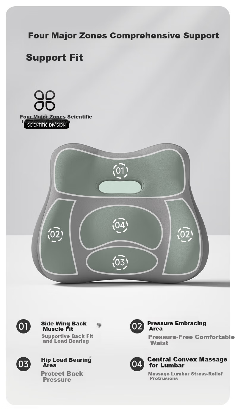 Jingmao Lumbar Support Long Sitting Magic Seat Cushion Student Special Lumbar Pillow Office Waist Back Cushion Set 10