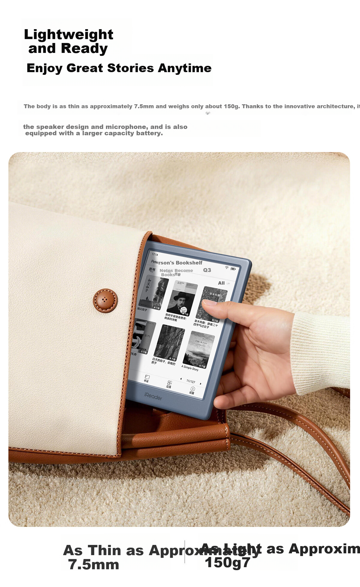 IReader Neo3 Ultra 6-inch E-Reader Smart Reading Device AI E-Ink Screen Early Cherry Blossom Edition 9