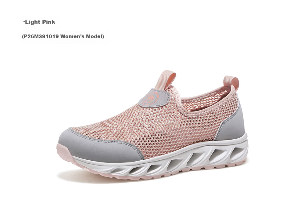 CAMEL Breathable Slip-On Mesh Casual Running Comfortable Thick-Soled Women's Shoes P26M391019 Light Pink Size 37 12