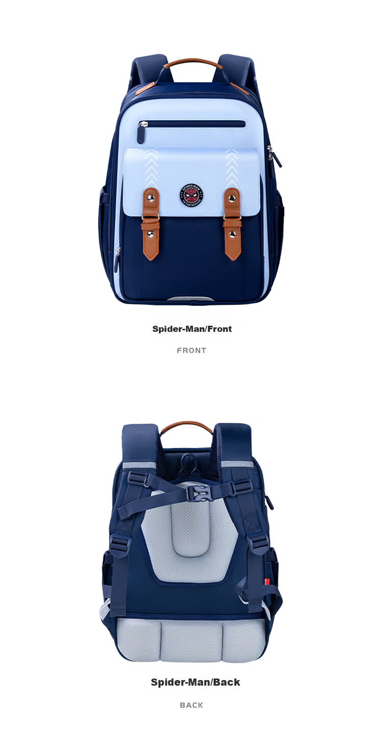 Disney Backpack for Primary School Students Grades 3-6, Spine-Protecting, Load-Reducing, Ultra-Lightweight, Large Capacity, Anti-Drop Children's Backpack for Boys And Girls, Strawberry Bear Desig 23