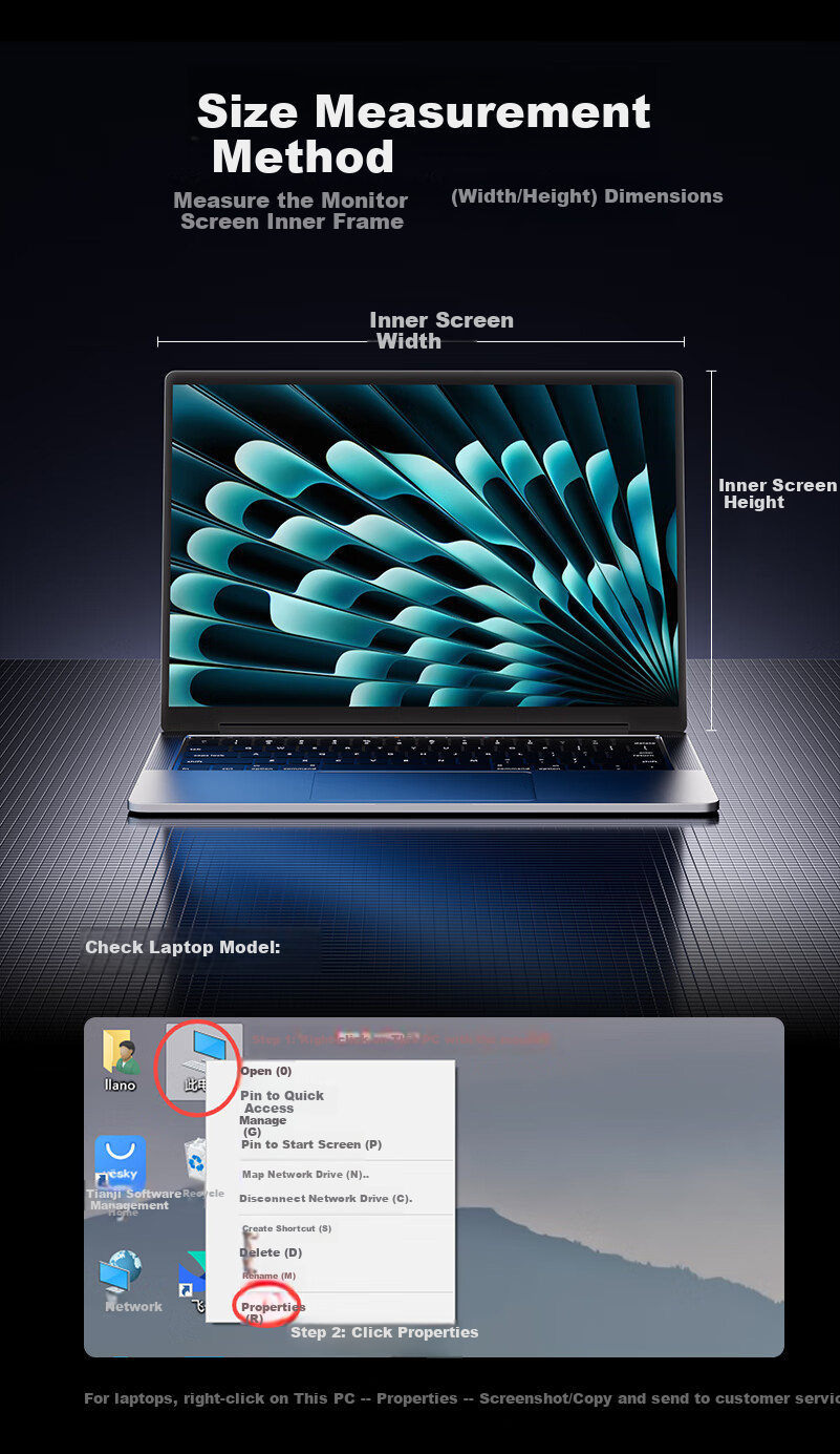 Llano AR Anti-Reflective Screen Protector for MacBook Air M5/M4 13.6-inch 2026/25 Laptop 4