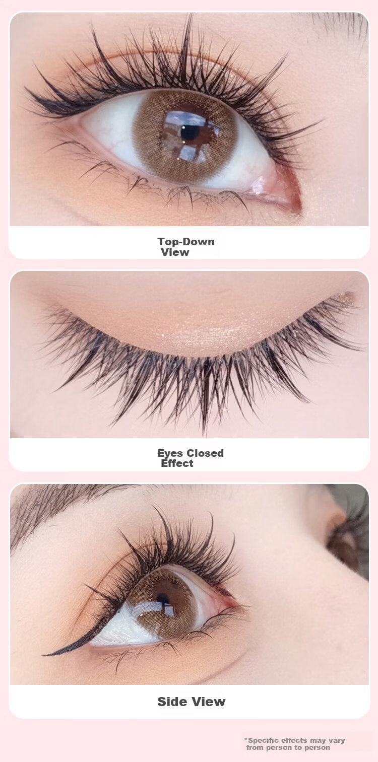 Meifuyu 5D Three-Dimensional Mink Velvet Baby Curled False Eyelashes, 10 Rows 100 Clusters, Dense Style, Multi-Layer Barbie Eyelashes MF8357 6