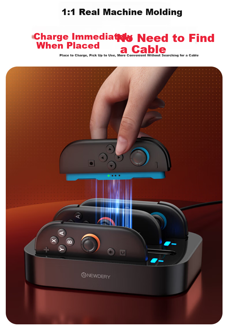 NEWDERY Nintendo Switch 2 Screen Casting Cable Portable Dock NS Expansion Dock Converter TV Connection Cable OLED Video Adapter 2nd Generation Gaming Handheld Accessory 4