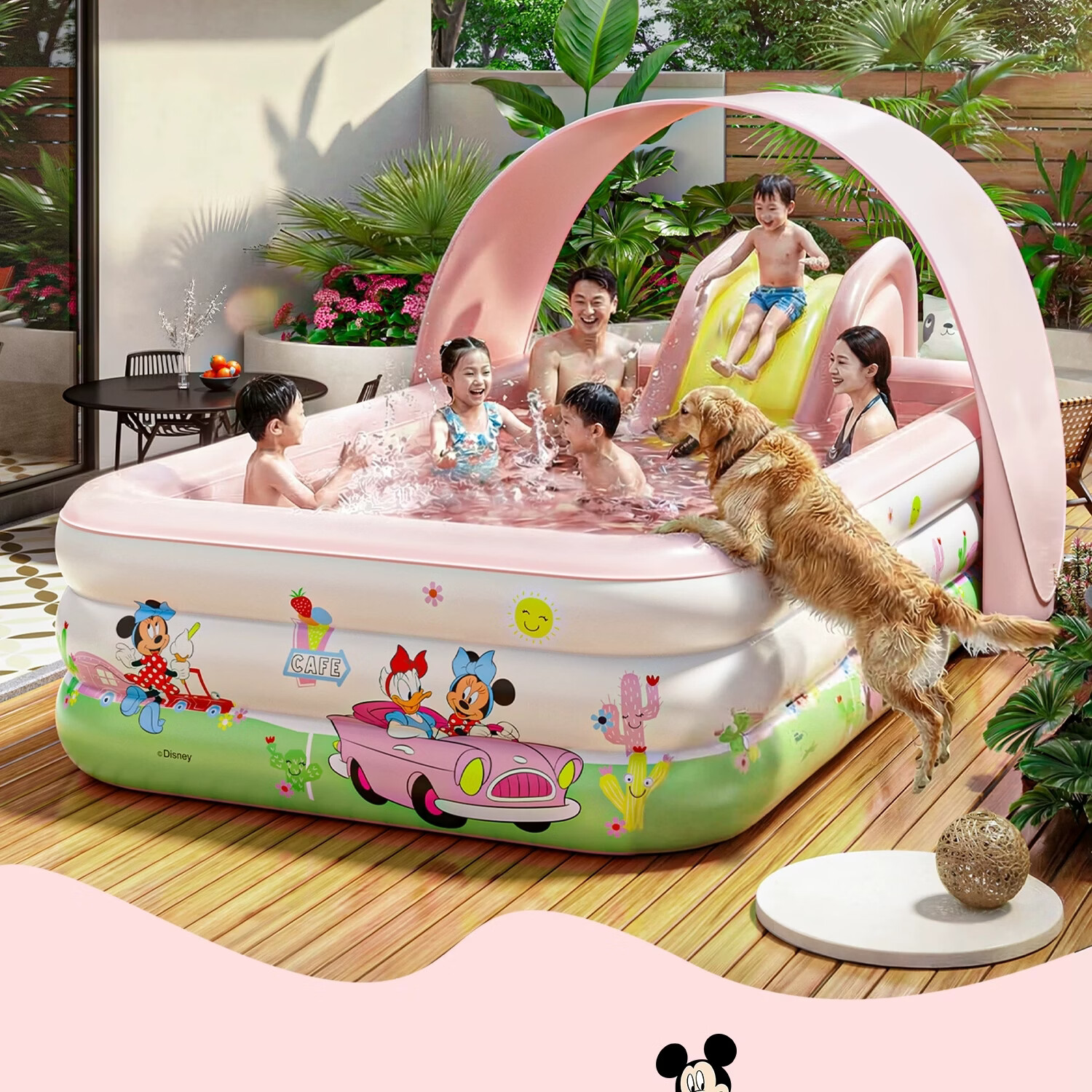 Chuandaoxiong Inflatable Children's Swimming Pool, Thickened for Adults And Kids, Baby Bath Pool, Home Outdoor Extra Large Water Pool 2