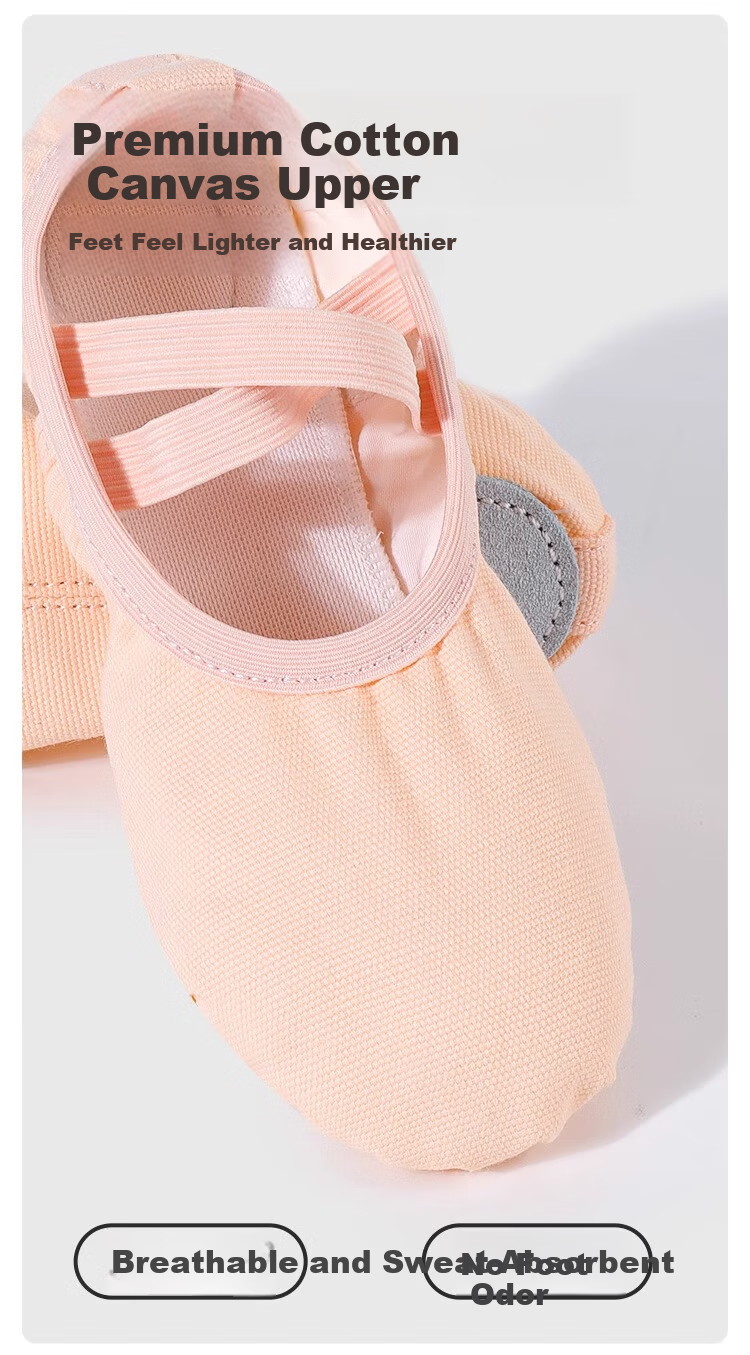Zhiyouban Adult Dance Shoes, Ballet Professional Practice Shoes for Women, Soft-Soled Slip-On Children's Dancing White Body-Shaping Cat Paw Shoes 1