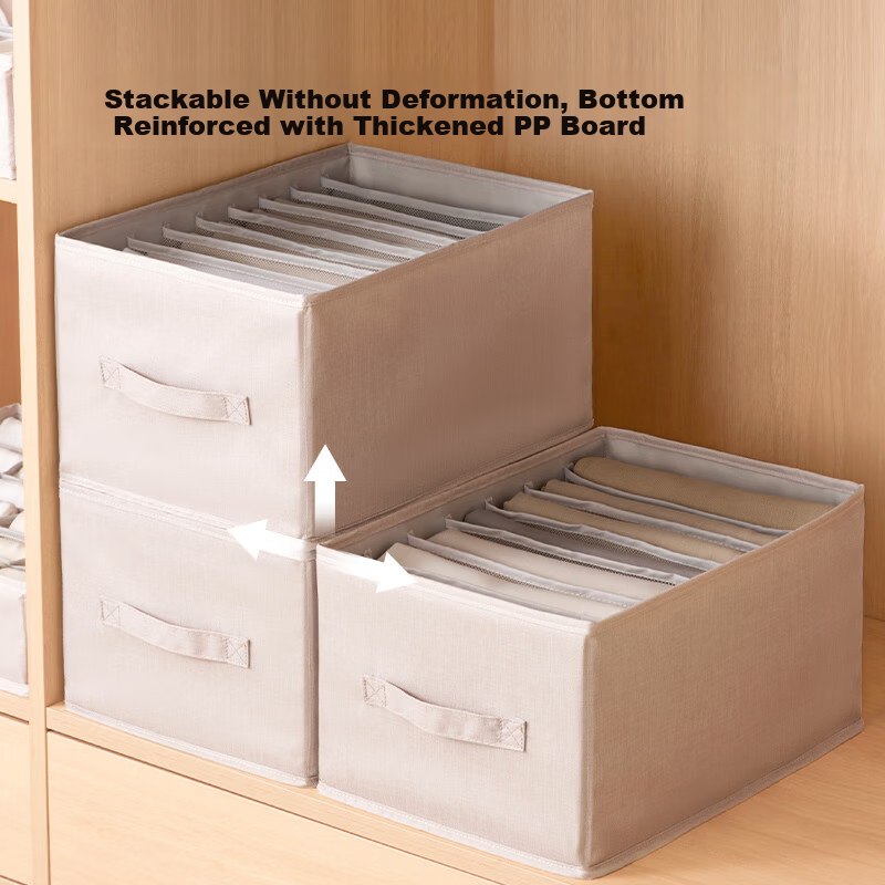 Left Corner Foldable Fabric Clothes Storage Box Large Capacity Storage Bin for Home Dormitory - Light Gray