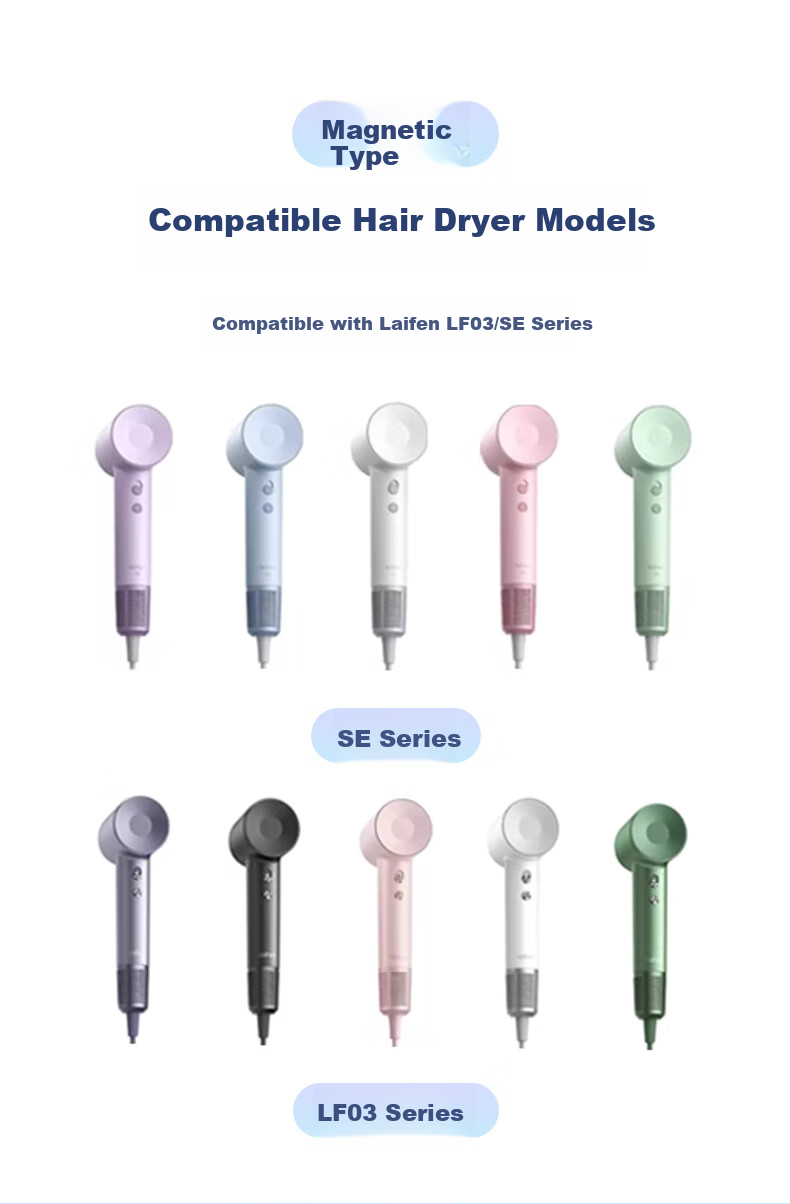 Lelandi Suitable for Dyson Hair Dryer Hood, Anti-Frizz Wind Nozzle, Compatible with Dyson Electric Hair Dryer H01/02/03, Universal Anti-Frizz Wind Nozzle L711 2