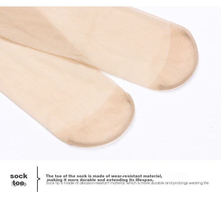 LangSha Silk Stockings for Women, Summer Ultra-Thin, Bare Leg Effect, Snag-Resistant, Sexy Thigh-High Flesh-Colored Pantyhose 16