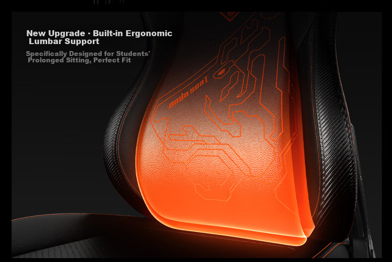 AndaseaT Anderset Gaming Chair Computer Chair Tiger Head Chair Ergonomic Office Chair War God Throne Mechanical Tiger Black 12