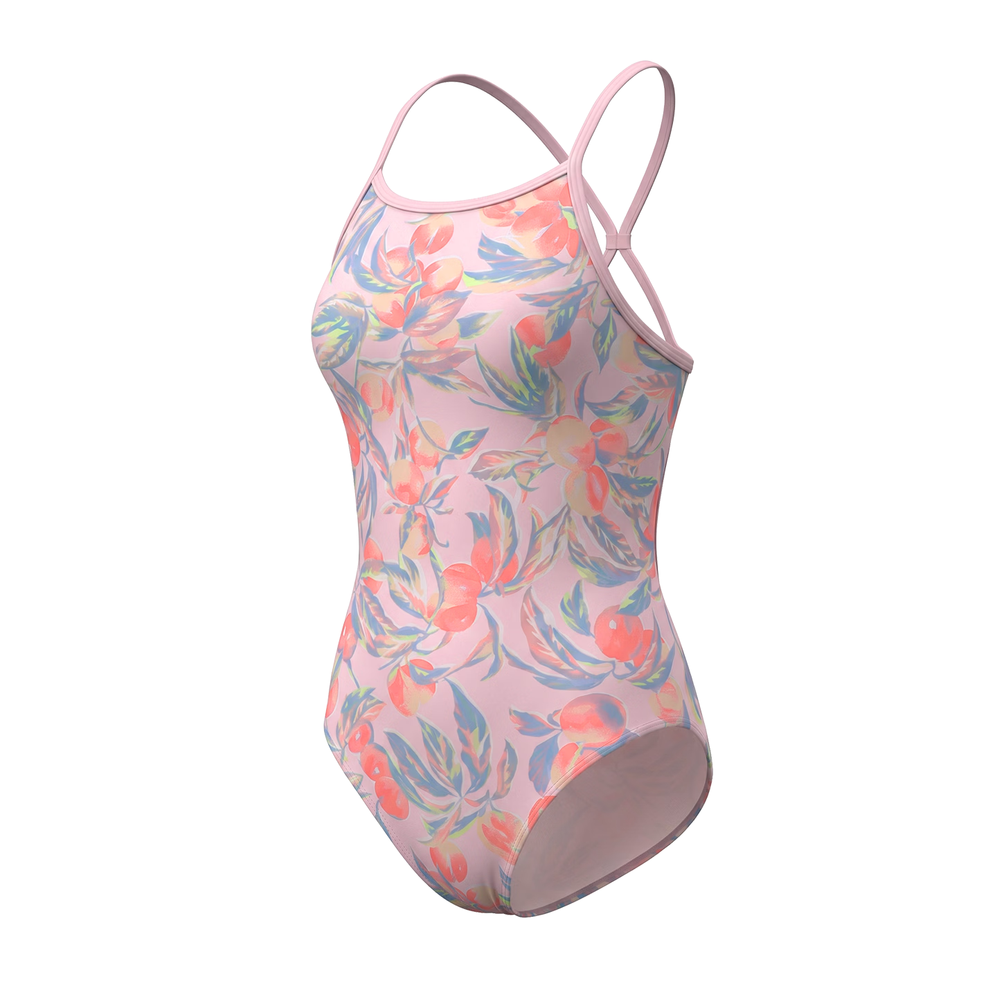 ANTA Women's Professional One-Piece Sleeveless Racing Triangle Reversible Swimwear for Training and Hot Spring - Rose Pink, Size L