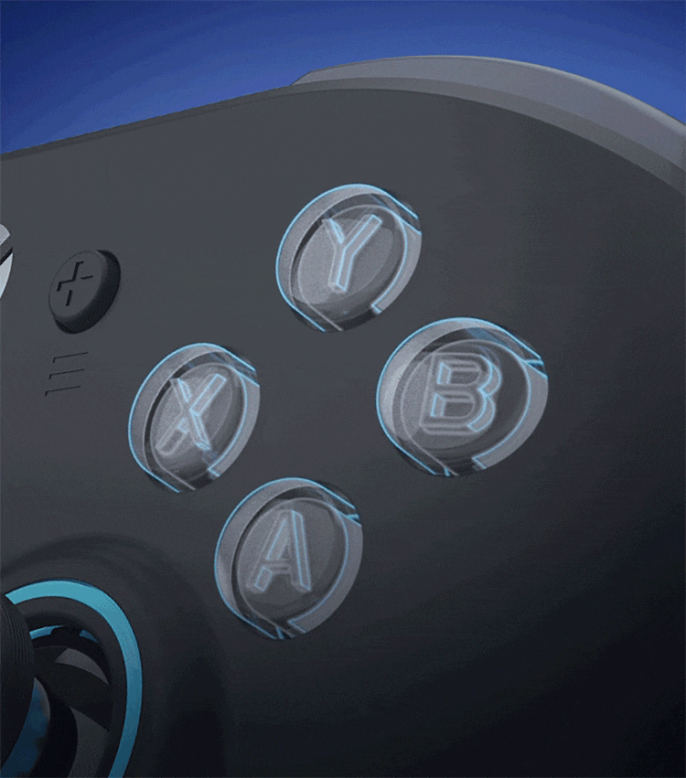 Actuon Super Legend S Elite Edition Wireless Gaming Controller Vibration Motion 8K Bluetooth Switch Controller for PC Mobile Steam TV NS Switch 2 [Dream Pink] 12