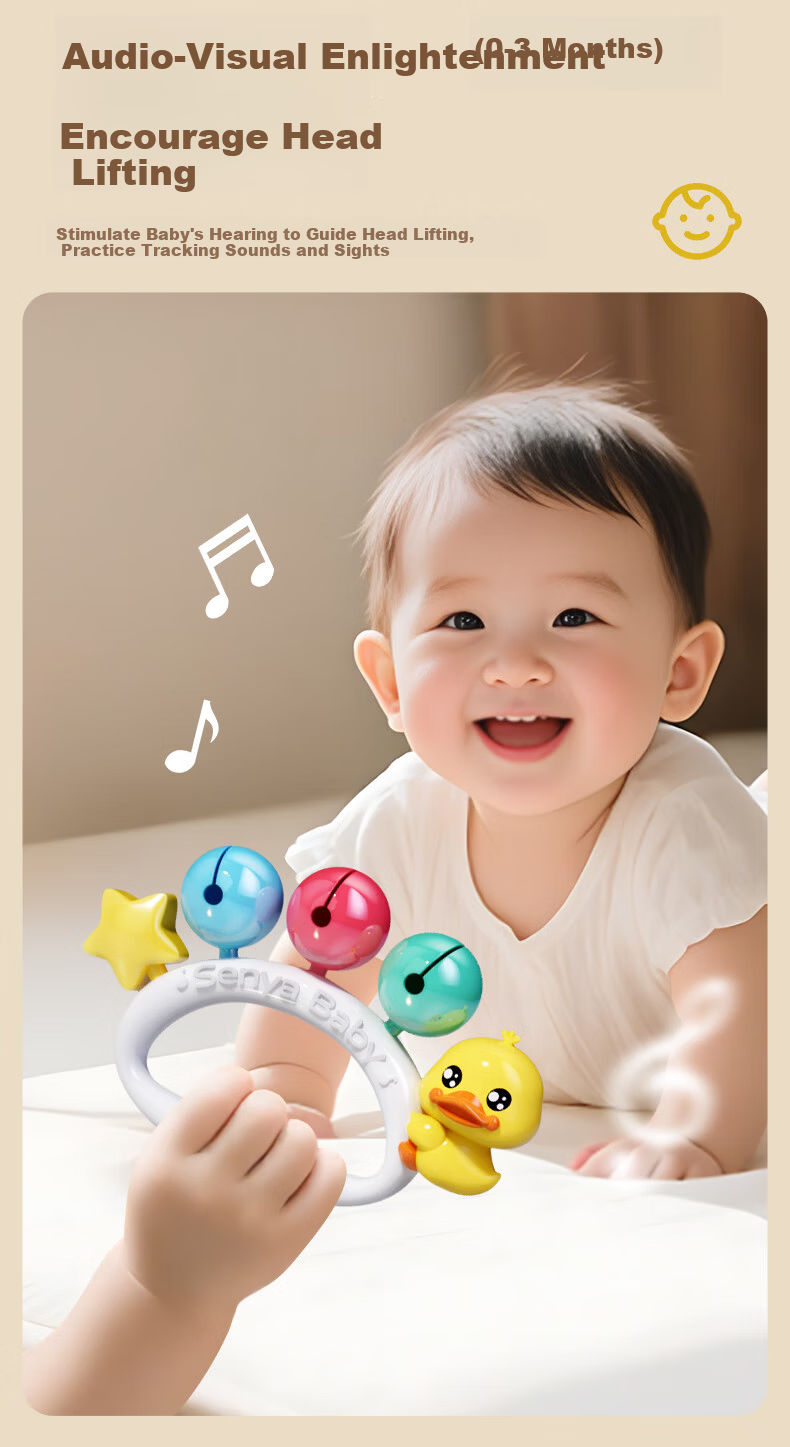 Embei Family Infant Baby Toy Newborn Gift Box Rattle 0-6 Months 1 Year Children's Day Gift 8