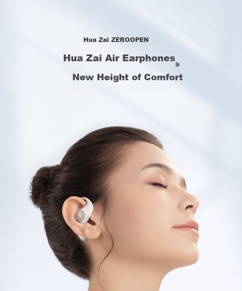 EDIFIER Zero Open Open-Ear True Wireless Bluetooth Earphones, Ear-Hook Design, Long Battery Life, Comfortable Fit, Compatible with Apple, Huawei, Xiaomi, Moonlight White 1