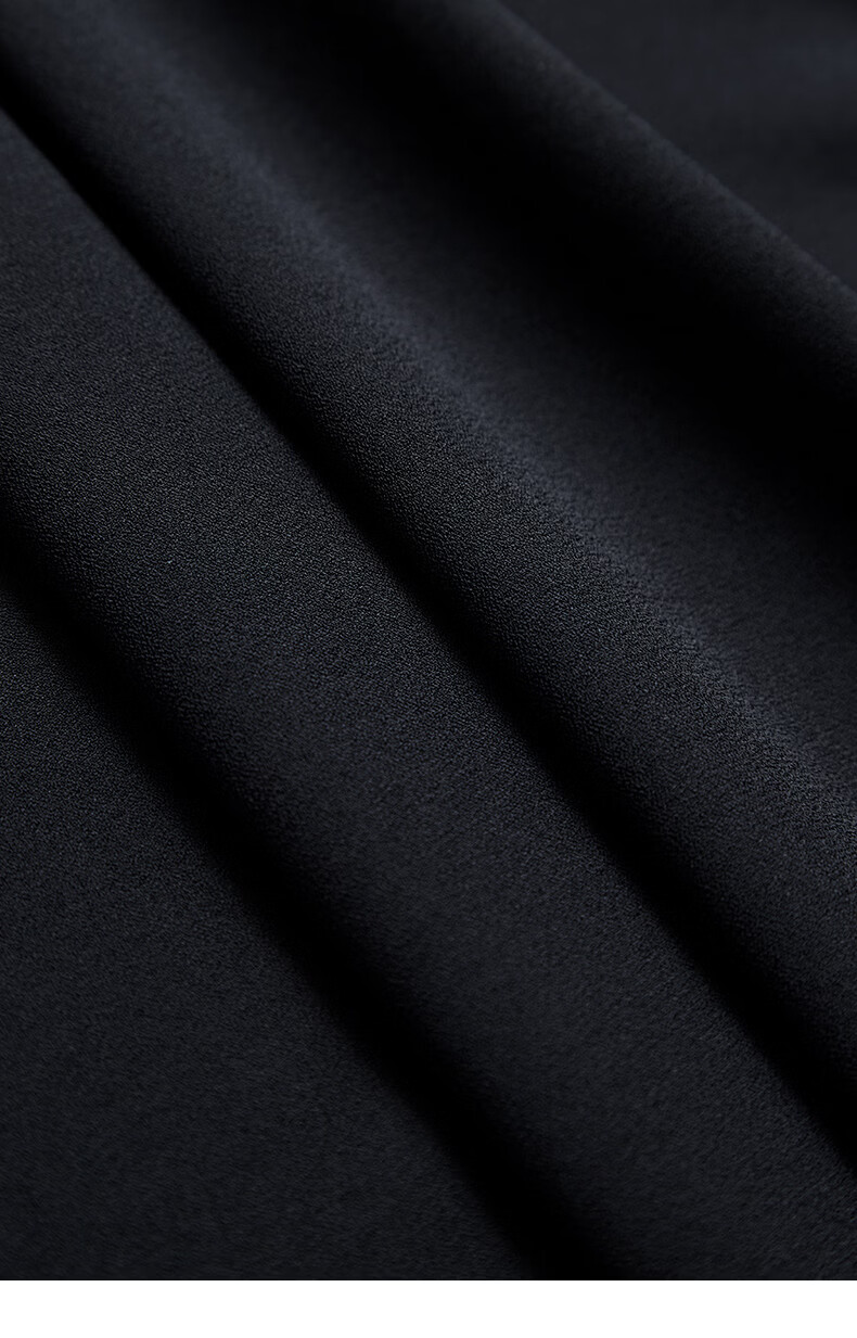 Yanyu Color-Block Lapel Dress 2026 Summer Luxury Socialite Style Evening Gown Black 2XL 20