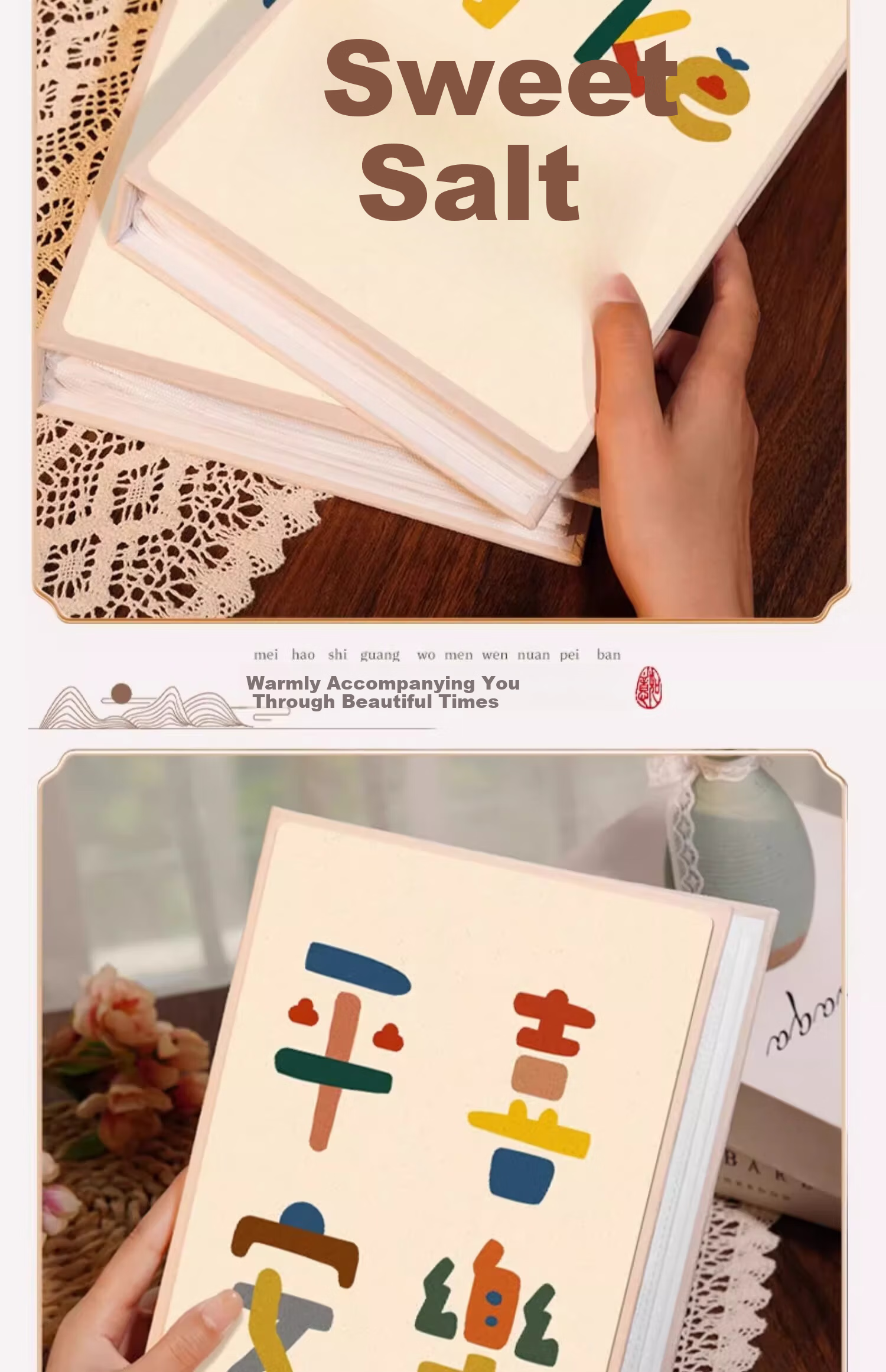 Guangde 6-Inch 100-Pocket Insert Storage Album Large Capacity Family Photo Book Travel Memory Album (6-Inch Laminated 100 Pockets) - Fortune Home Photo Book 9