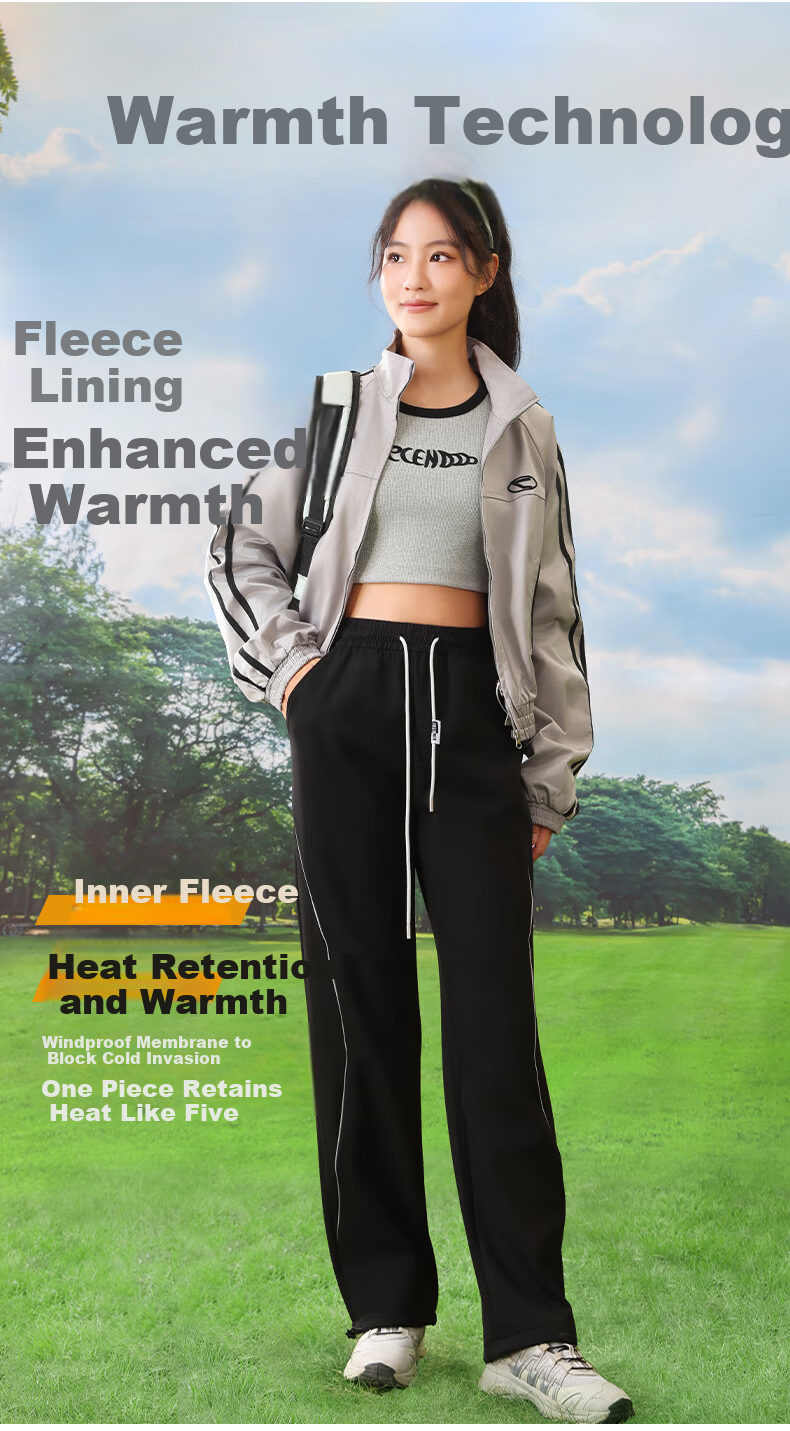 LangSha Softshell Pants Unisex Autumn Winter Fleece Outdoor Skiing Windproof Water-Repellent Cotton Hiking Mountaineering Trousers 1