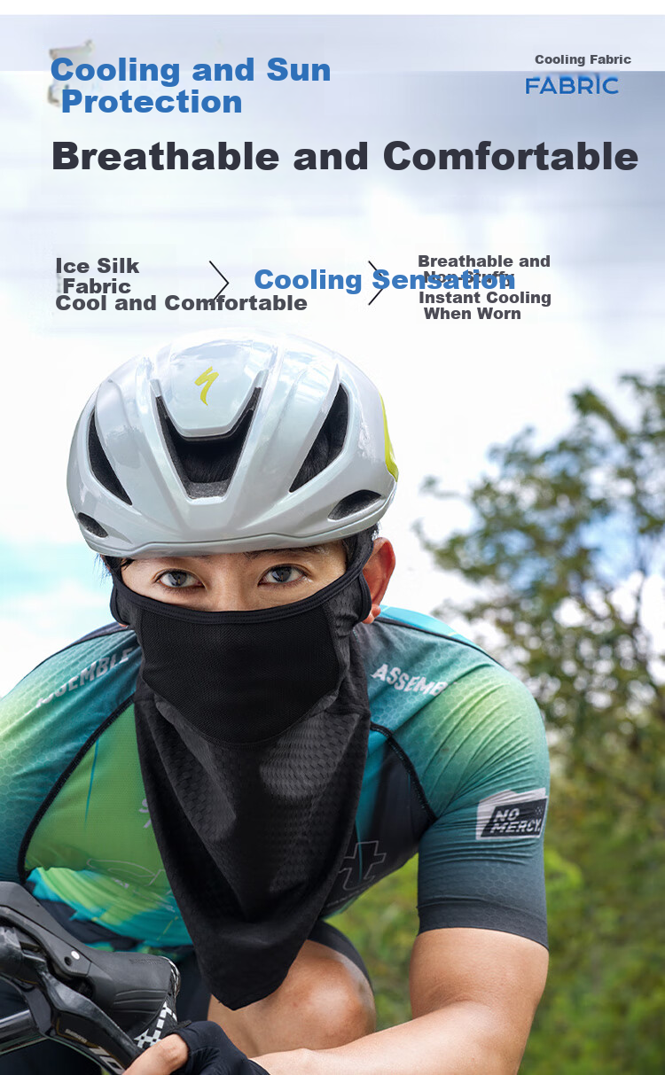 SupFire Sunscreen Face Mask Summer Windproof Dustproof Ice Silk Neck Gaiter Scarf Cycling Mountaineering Hiking Mask Magic Headscarf 7