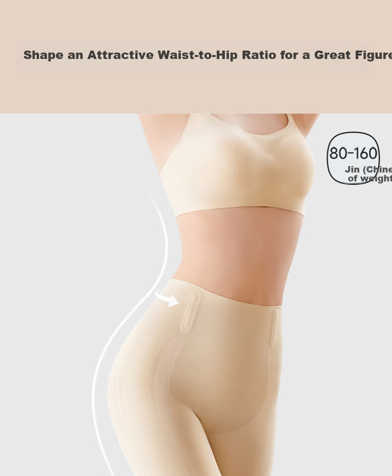 LUCKMEEY [Wang Ju's Choice] Mid-Rise Tummy Control Pants, Strong Shaping, Belly Slimming, Butt-Lifting, Anti-Chafing, Breathable Safety Shorts 1