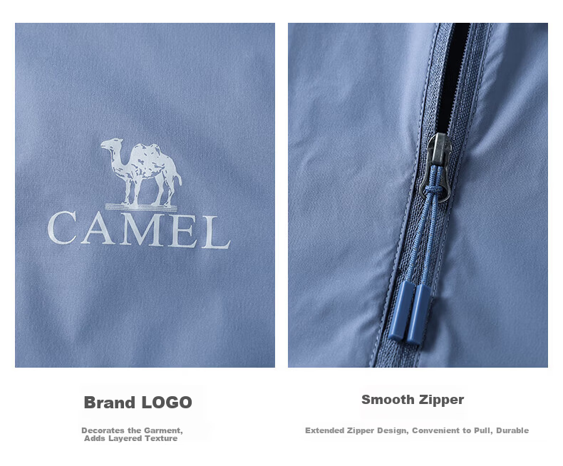 CAMEL Outdoor Sun Protection Jacket Lightweight Breathable UV Protection Sports Skin Jacket Sunscreen Coat A012251005A M 19