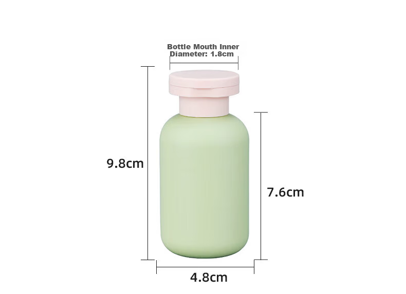 Jiajialin Travel Portable Shampoo and Body Wash Dispenser Bottle Press Empty Bottle Toiletries Travel Refill Bottle 6