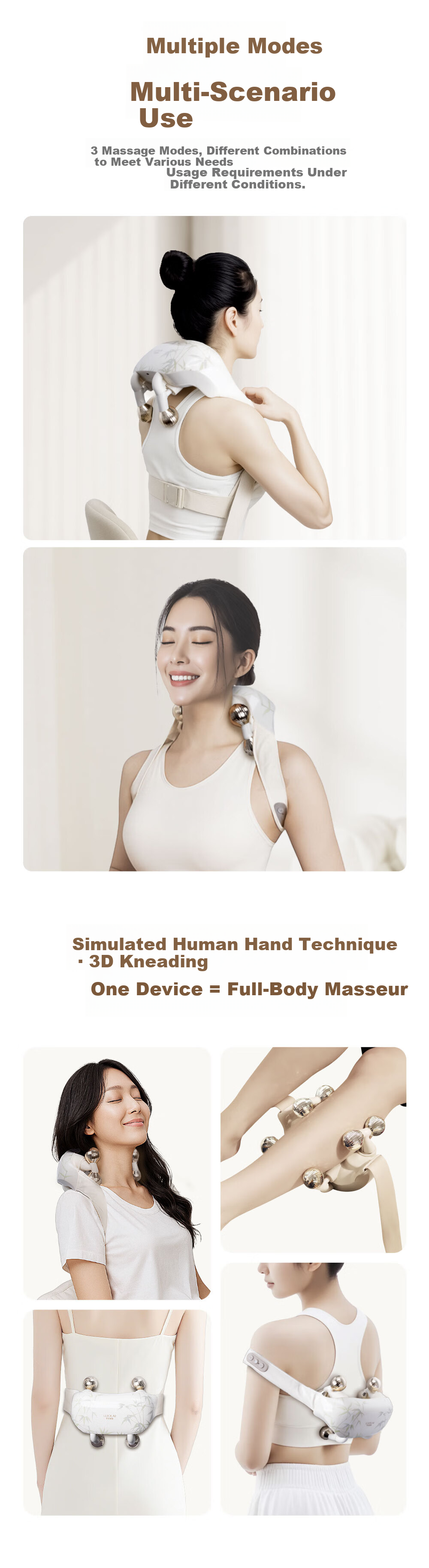 LUOLAI Health LUOLAI Bamboo Forest Listening to the Wind Rhomboid Shoulder and Neck Massager 8