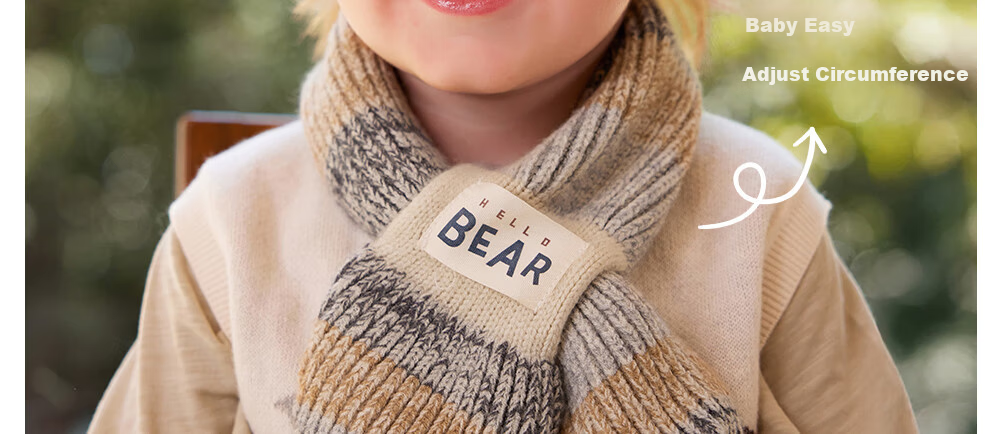 Beitais Children's Scarf 2025 New Boys Girls Outdoor Autumn Winter Windproof Warm Baby Knitted Scarf 10
