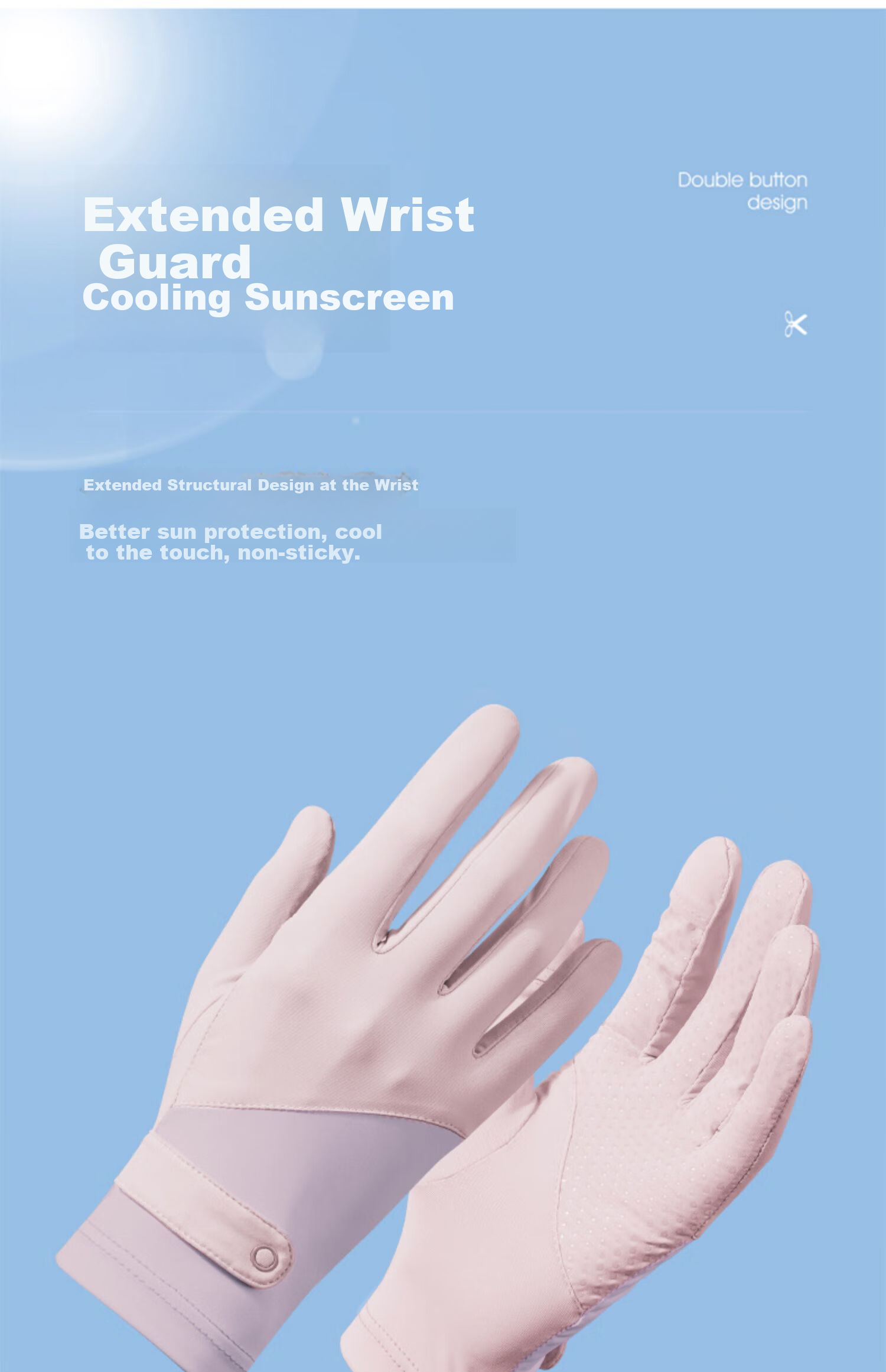RED DRAGONFLY Women's Summer Thin Sunscreen Gloves Fingerless Touchscreen Ice Silk Anti-UV Non-Slip Driving Cycling Gloves 5