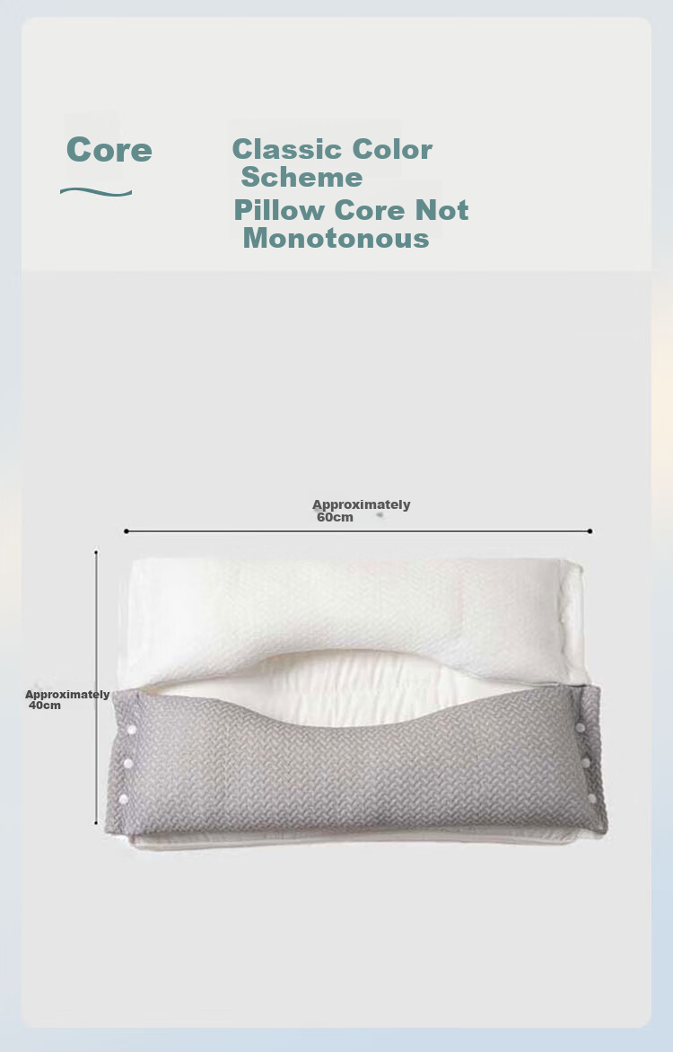 SOMERELLE 3-in-1 Neck Support Pillow Cervical Traction Shoulder Neck Pillow Deep Sleep Removable Inner Pillow Core 8