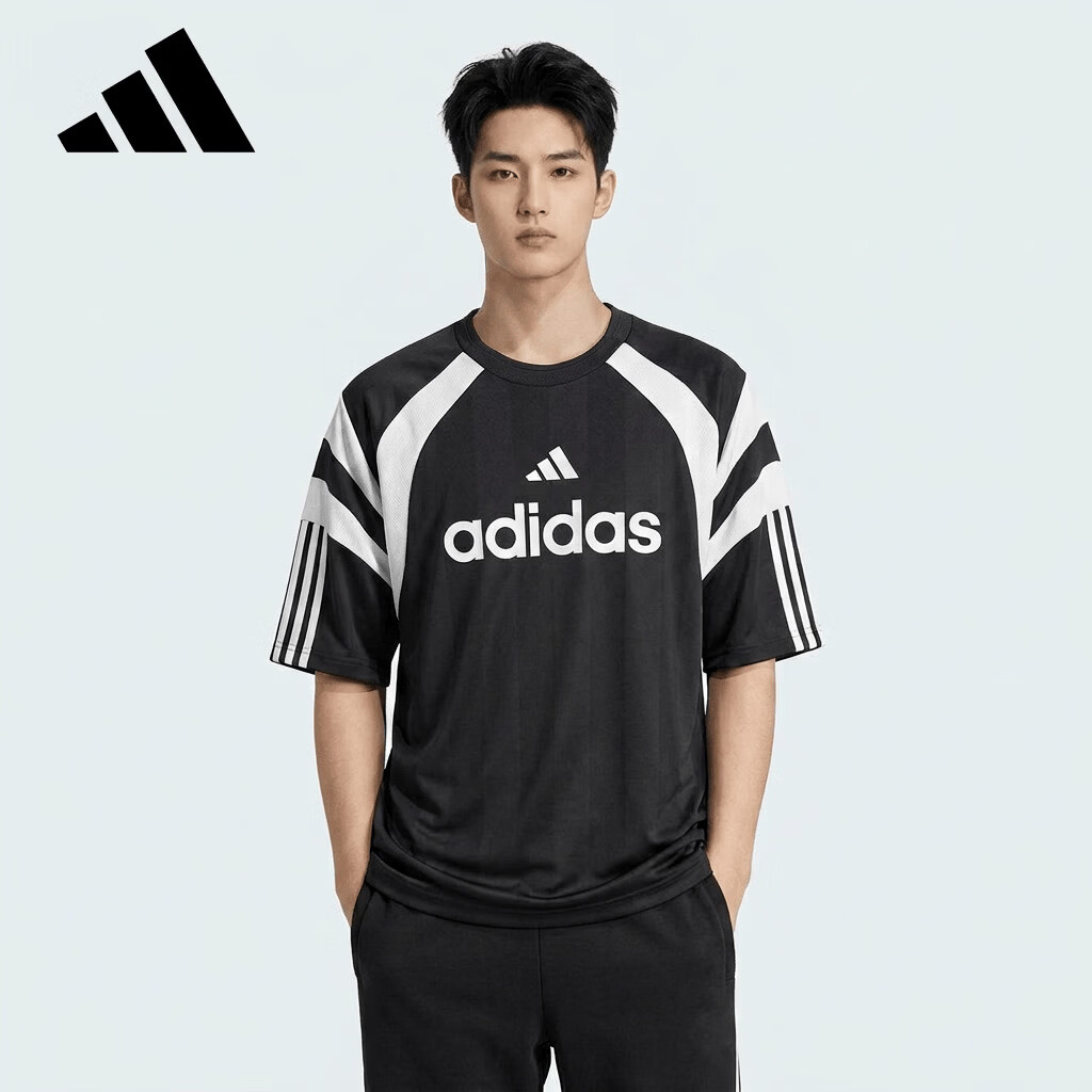 Adidas Men's Sports Style Series M TIRO JRSY Short Sleeve T-Shirt KF4728 Black S