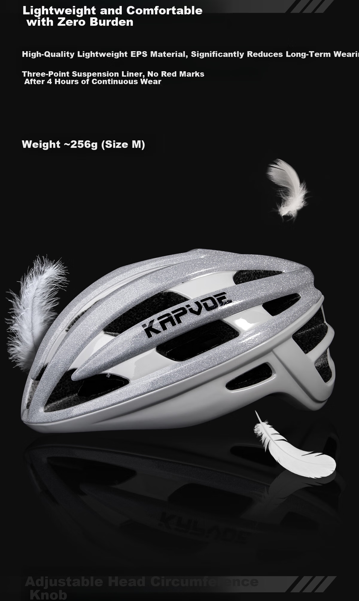 KAPVOE Star Flash Cycling Helmet Summer Mountain Road Bike Ultra-Light Unisex Safety Gear 7