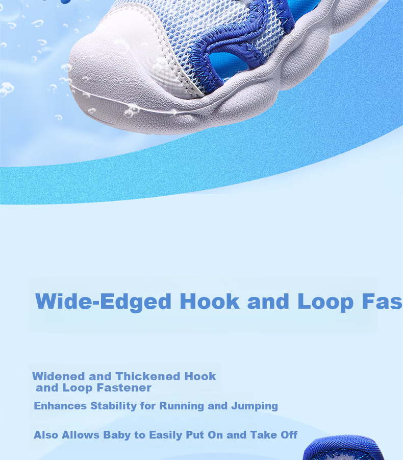 361° Little Dolphin Children's Sandals 26 Summer Boys and Girls Breathable Soft Elastic Baby Beach Shoes Pink Size 26 9