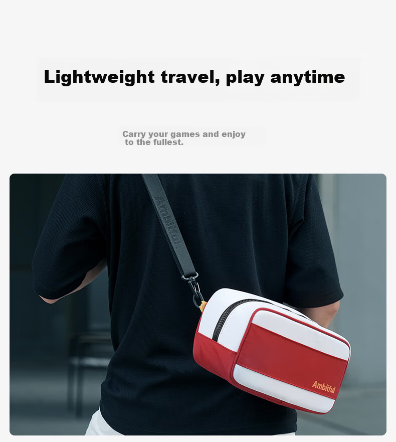 AMBITFUL Zhijie G2 Compatible Switch 2 Storage Bag Game Console Protective Case Multifunctional Portable Storage Pouch Large Capacity Shockproof Bag 12