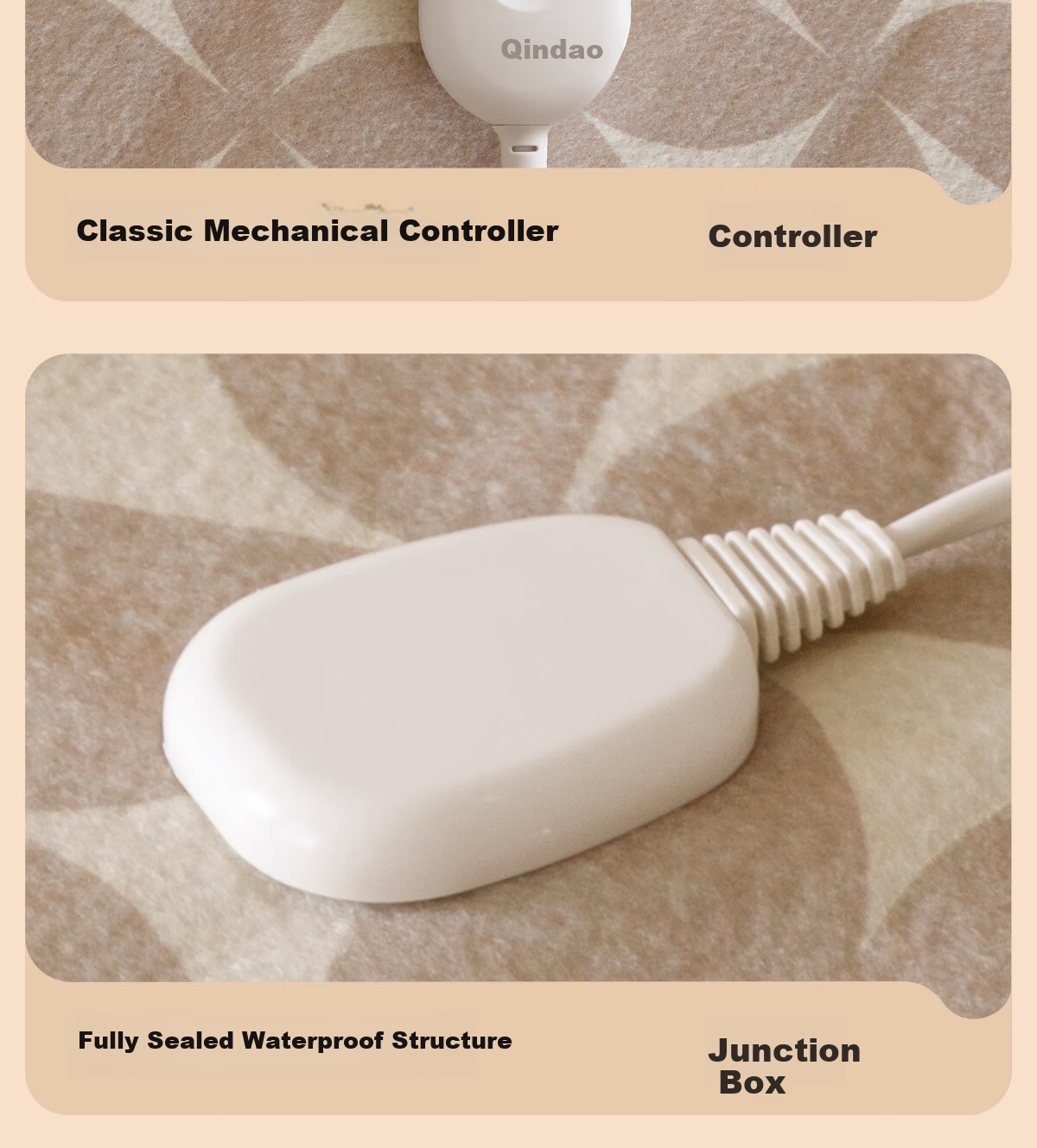 Qindao High-Temperature Power-Off Safety Single-Person Mite Removal Small Dormitory Electric Heating Blanket 1.8*0.8m 8