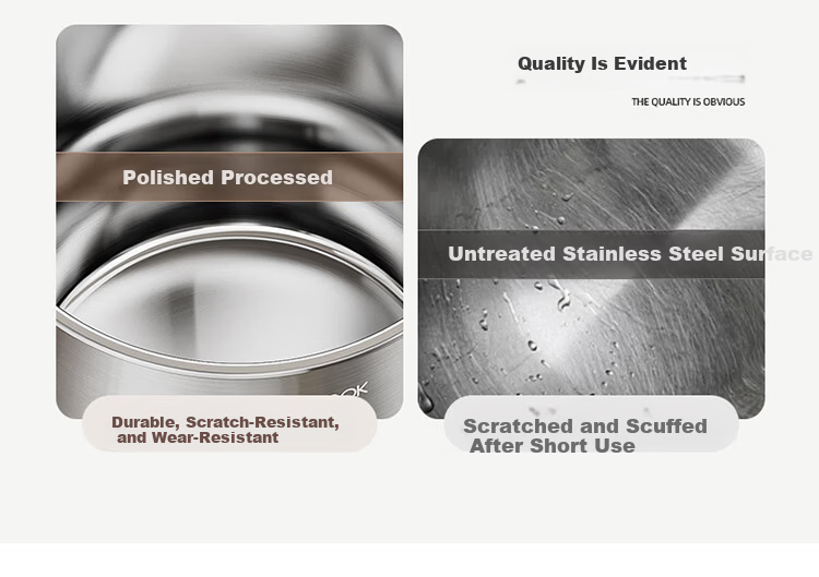 MAXCOOK 26cm 304 Stainless Steel Soup Pot with Composite Bottom, Compatible with Gas and Induction Cooktops MCT2641 4