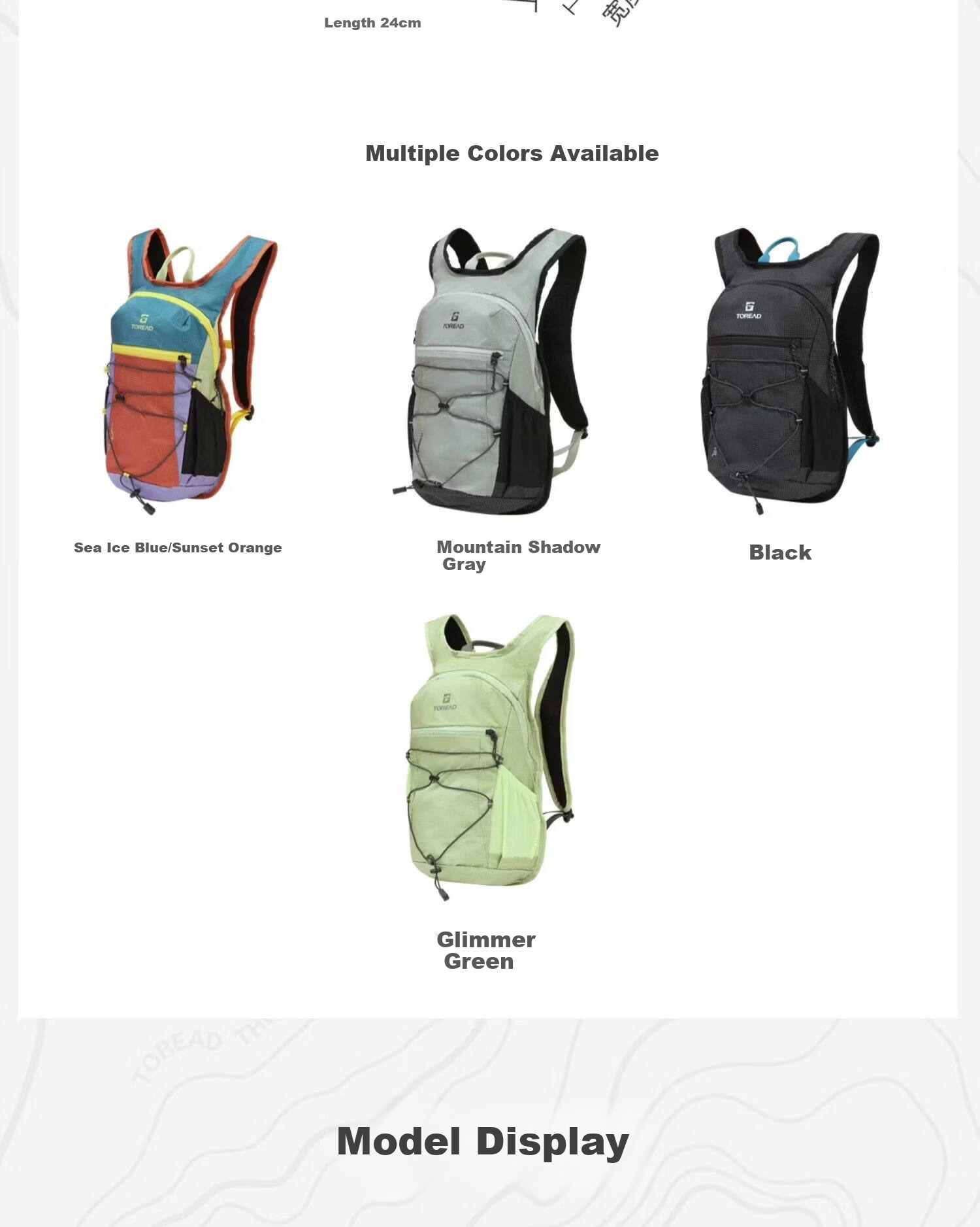 TOREAD Mountaineering Backpack Yunye AERO PACK 13L Outdoor Hiking Ultralight Multifunctional Double Shoulder Travel Bag Mountain Shadow Gray 8