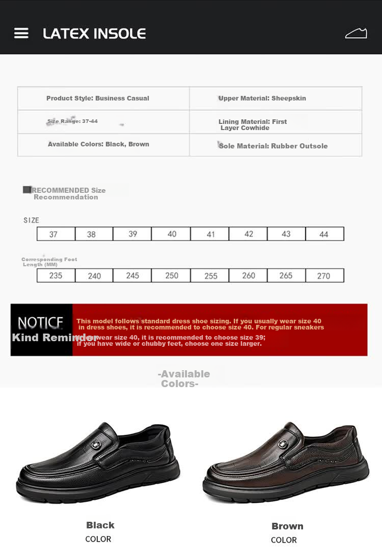 Spider King Men's Shoes 2025 Autumn Winter New Lambskin Soft Breathable Business Casual Dad Shoes Brown Size 40 3