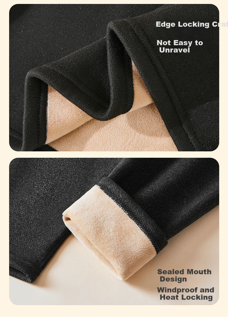 MiiOW [Goose Down & Silk 7A Antibacterial] Men's Thermal Underwear Fleece Thickened Autumn Shirt and Pants Warm Set 22