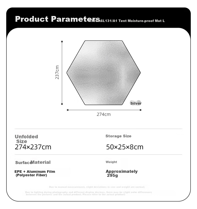 CAMEL Outdoor Camping Moisture-Proof Mat Portable Picnic Blanket Ground Mat Seat Cushion Festival Beach Mat Thickened Silver Ground Sheet 8